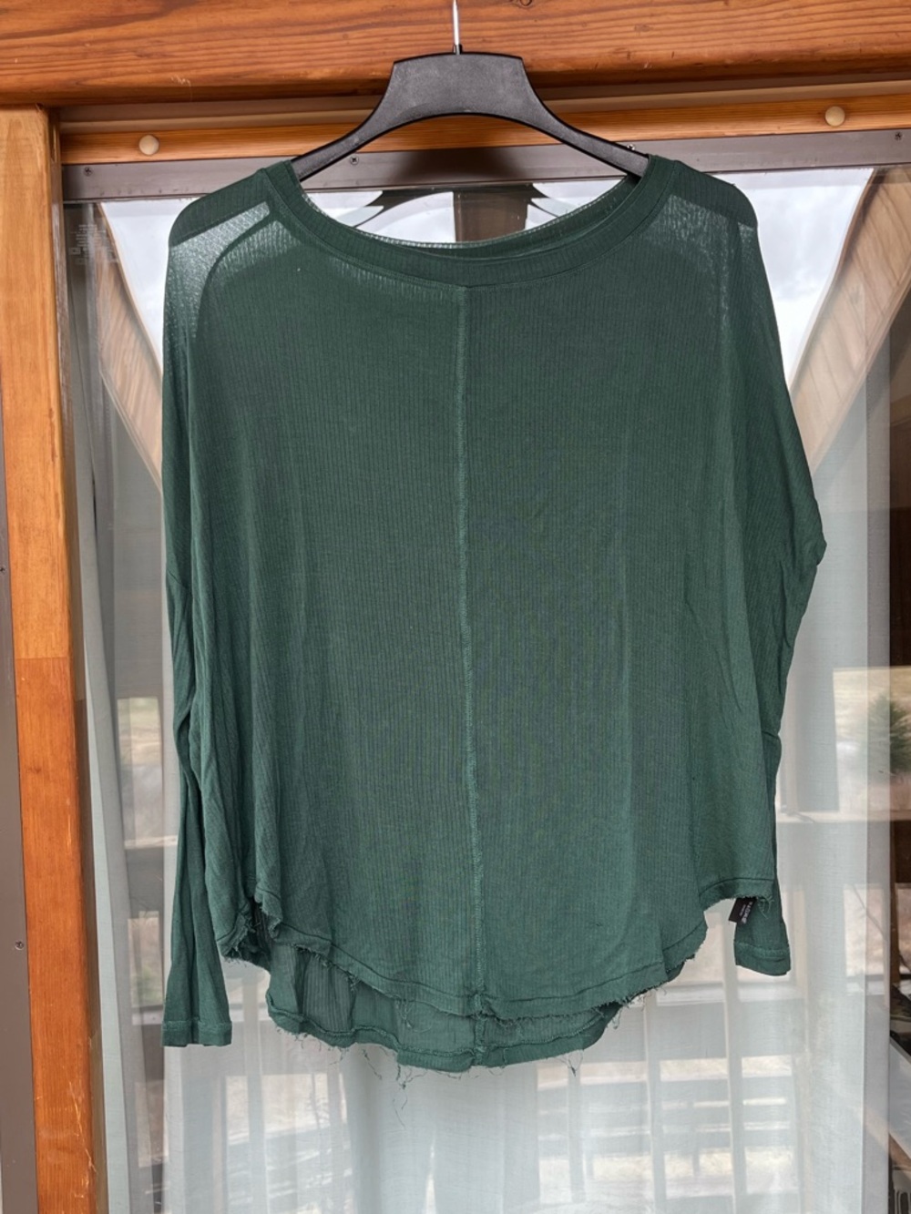 Hollister Deep Green Lightweight Long Sleeve Tunic
